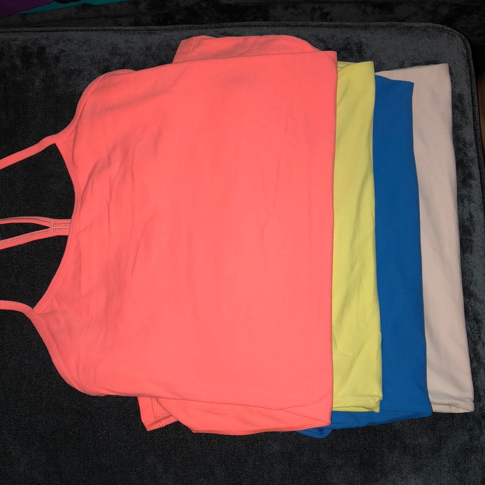 4 LULU LEMON POWER Y TANKS